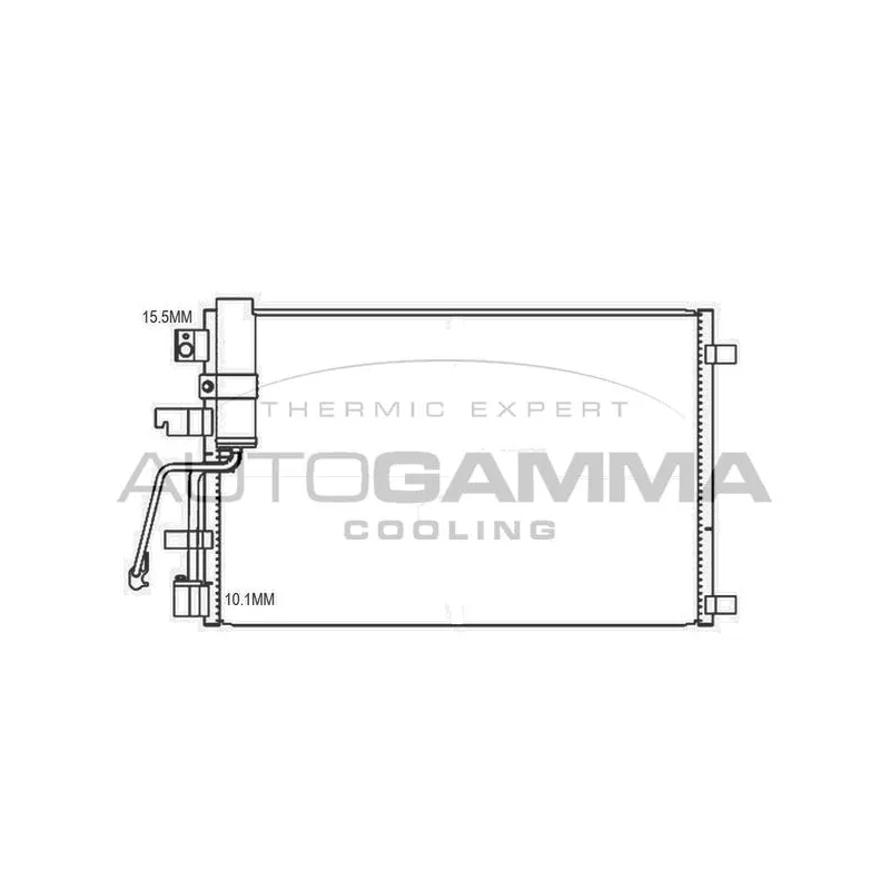 Condenseur, climatisation AUTOGAMMA 107333