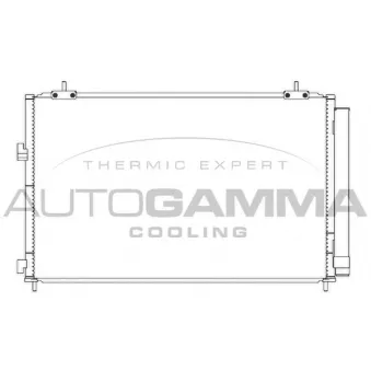 Condenseur, climatisation AUTOGAMMA 107341