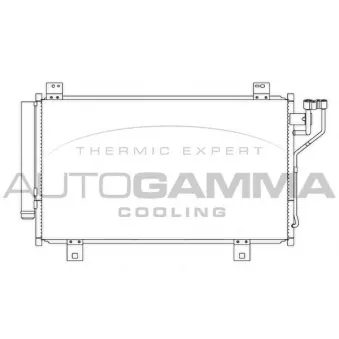 Condenseur, climatisation AUTOGAMMA 107343