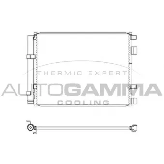 Condenseur, climatisation AUTOGAMMA 107344