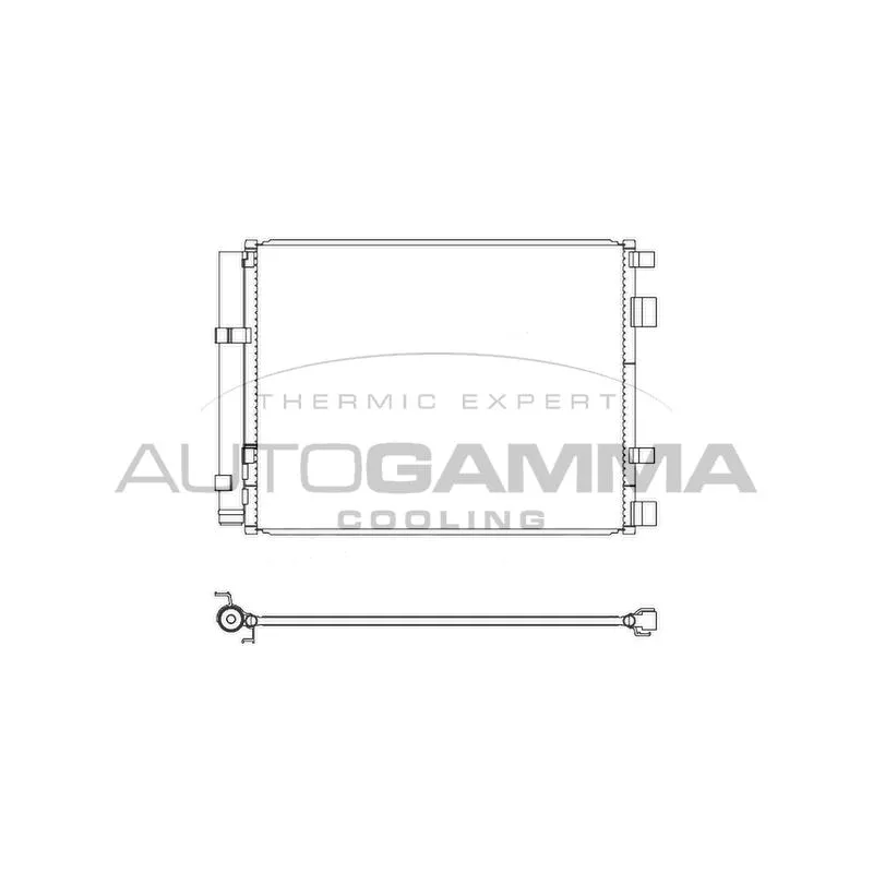 Condenseur, climatisation AUTOGAMMA 107344
