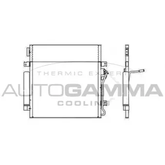 Condenseur, climatisation AUTOGAMMA 107346