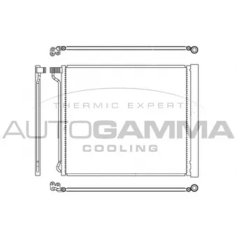 Condenseur, climatisation AUTOGAMMA 107347