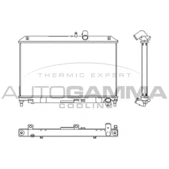 Radiateur, refroidissement du moteur AUTOGAMMA 107348