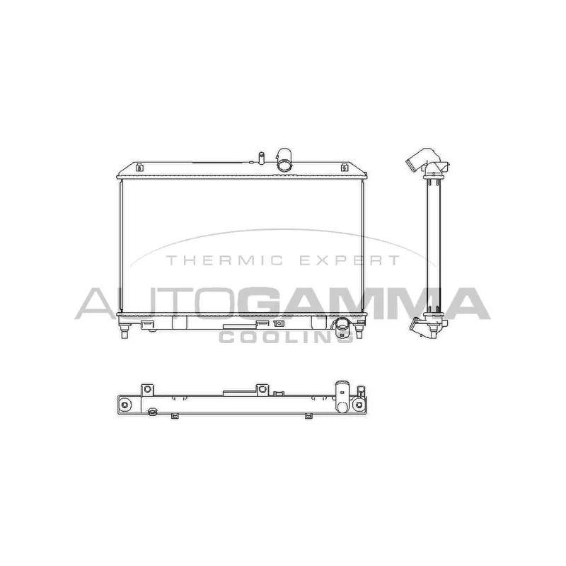 Radiateur, refroidissement du moteur AUTOGAMMA 107348