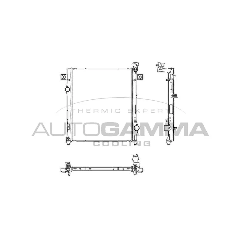 Radiateur, refroidissement du moteur AUTOGAMMA 107351