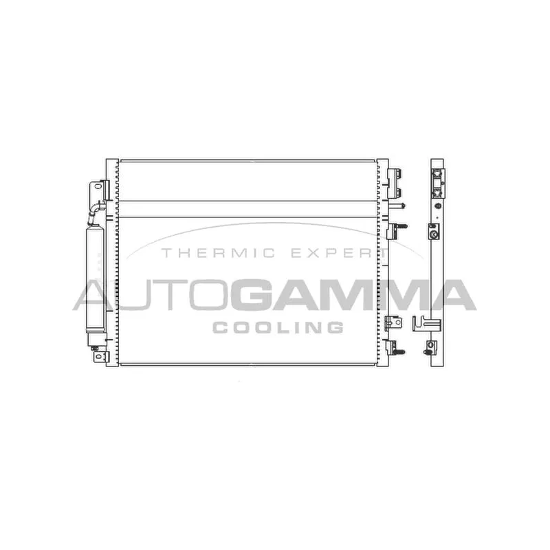 Condenseur, climatisation AUTOGAMMA 107357