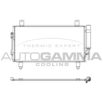 Condenseur, climatisation AUTOGAMMA 107360