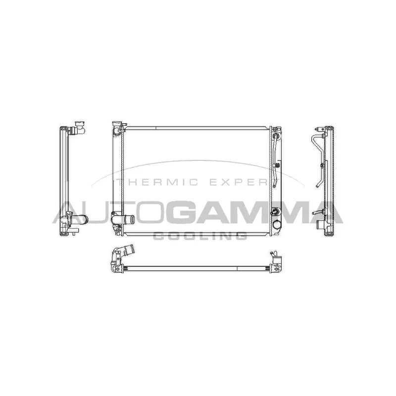 Radiateur, refroidissement du moteur AUTOGAMMA 107362
