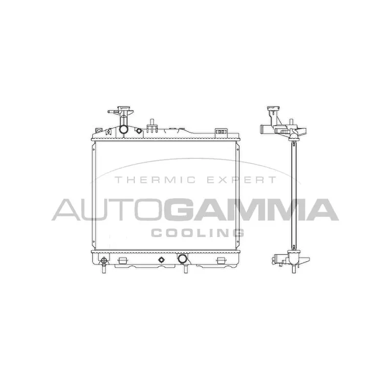 Radiateur, refroidissement du moteur AUTOGAMMA 107365