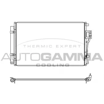 Condenseur, climatisation AUTOGAMMA 107368