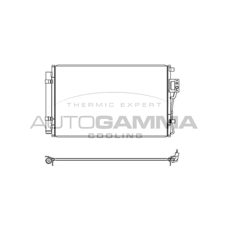 Condenseur, climatisation AUTOGAMMA 107368