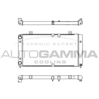 Radiateur, refroidissement du moteur AUTOGAMMA 107372