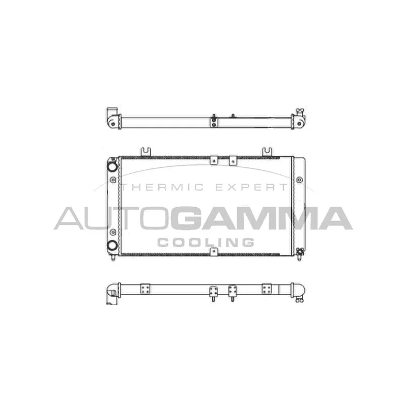 Radiateur, refroidissement du moteur AUTOGAMMA 107372