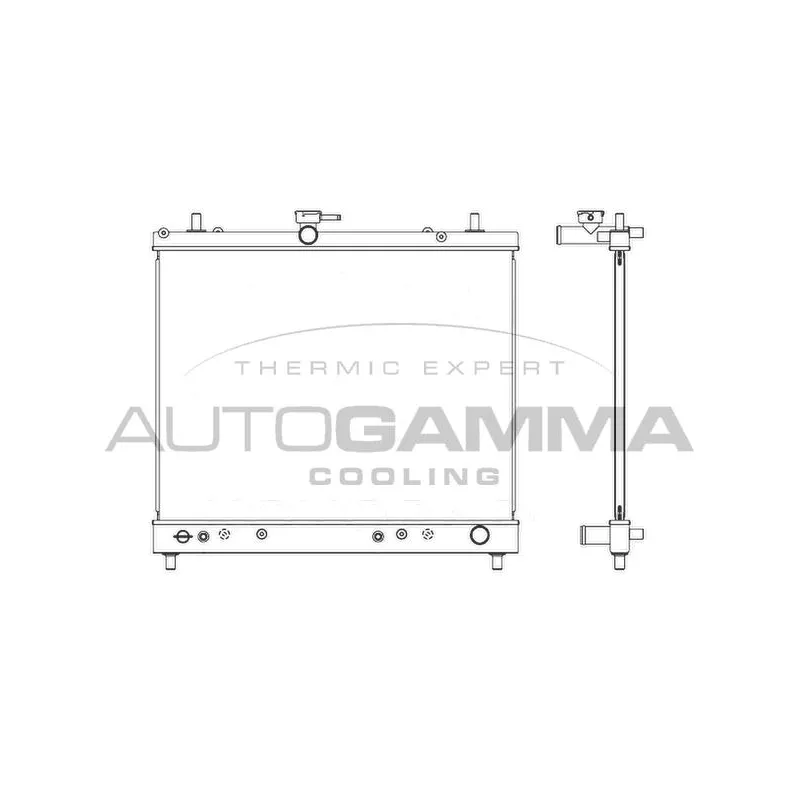 Radiateur, refroidissement du moteur AUTOGAMMA 107373