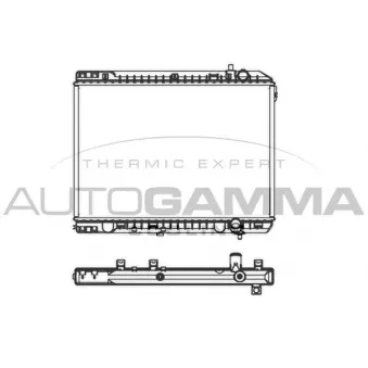 Radiateur, refroidissement du moteur AUTOGAMMA 107374