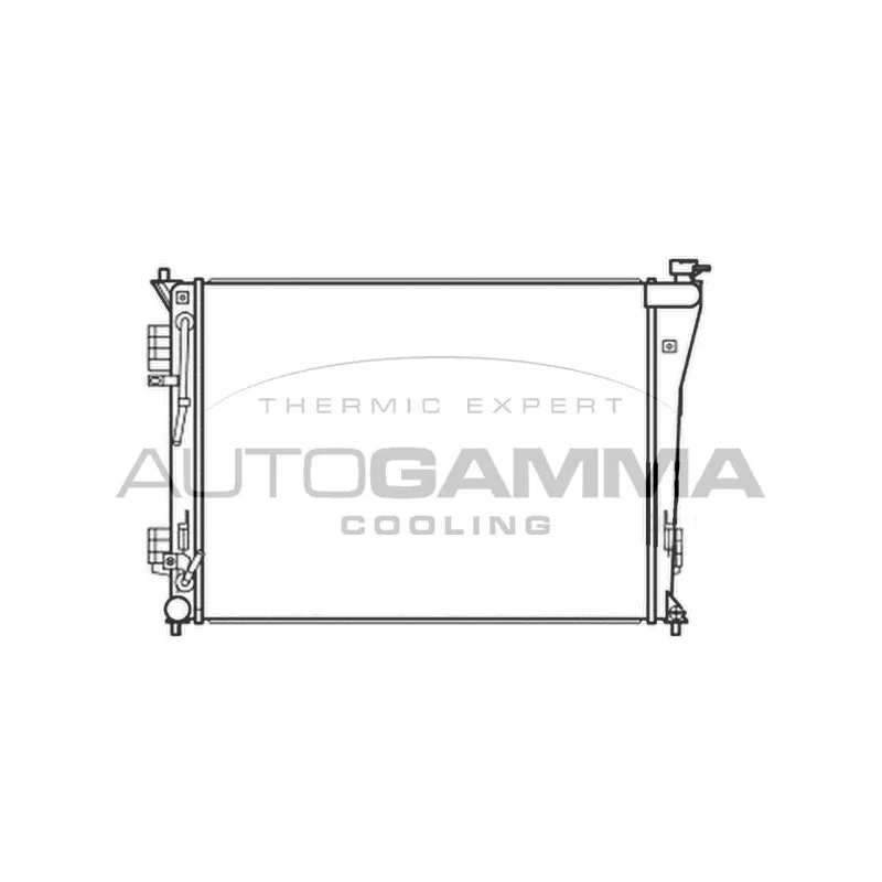 Radiateur, refroidissement du moteur AUTOGAMMA 107380