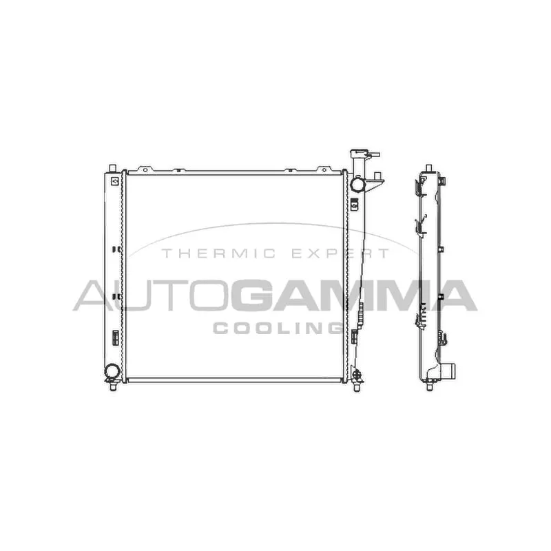 Radiateur, refroidissement du moteur AUTOGAMMA 107383