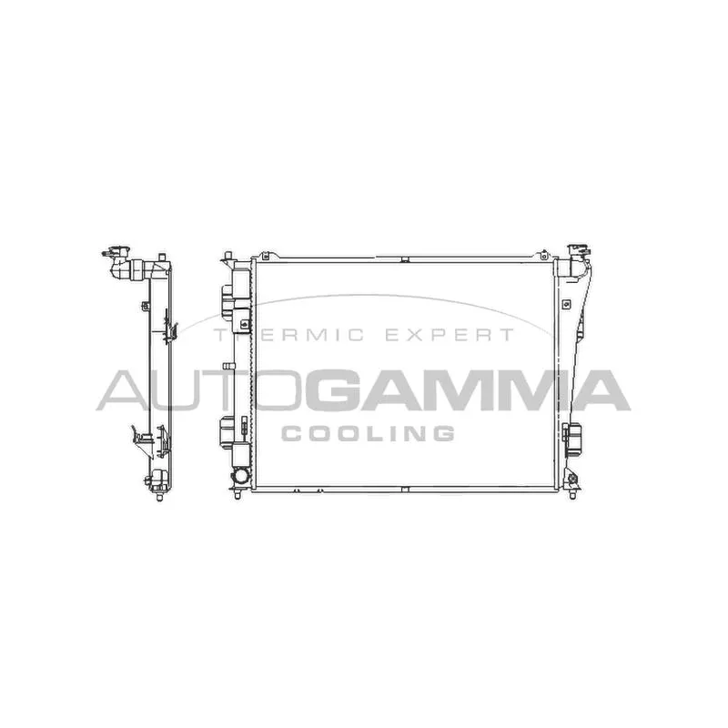 Radiateur, refroidissement du moteur AUTOGAMMA 107389