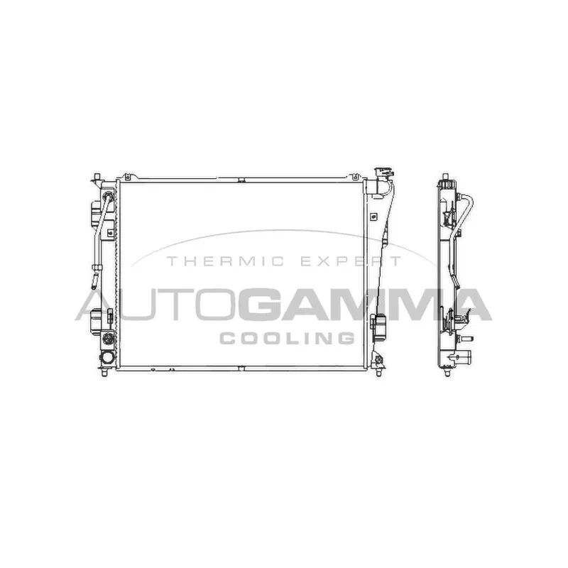 Radiateur, refroidissement du moteur AUTOGAMMA 107390