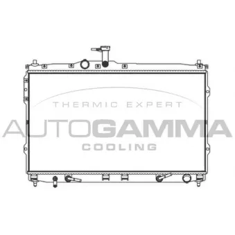 Radiateur, refroidissement du moteur AUTOGAMMA 107393