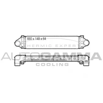 Intercooler, échangeur AUTOGAMMA 107394