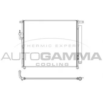 Condenseur, climatisation AUTOGAMMA 107402