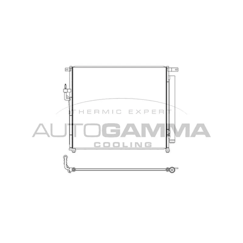 Condenseur, climatisation AUTOGAMMA 107402