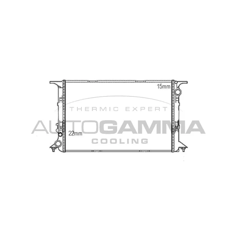 Radiateur, refroidissement du moteur AUTOGAMMA 107403