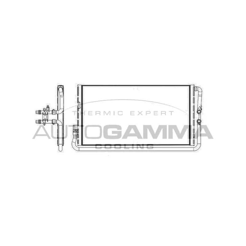 Radiateur, refroidissement du moteur AUTOGAMMA 107404