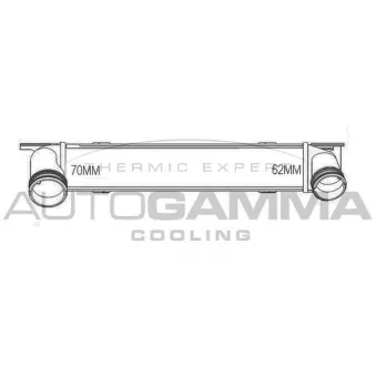 Intercooler, échangeur AUTOGAMMA 107405