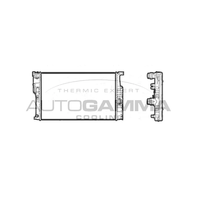 Radiateur, refroidissement du moteur AUTOGAMMA 107407