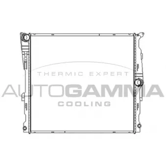 Radiateur, refroidissement du moteur AUTOGAMMA 107414