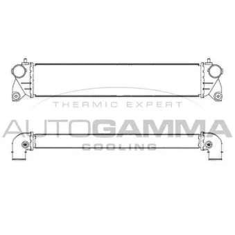 Intercooler, échangeur AUTOGAMMA 107417