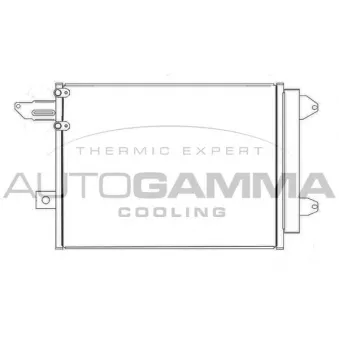 Condenseur, climatisation AUTOGAMMA 107418
