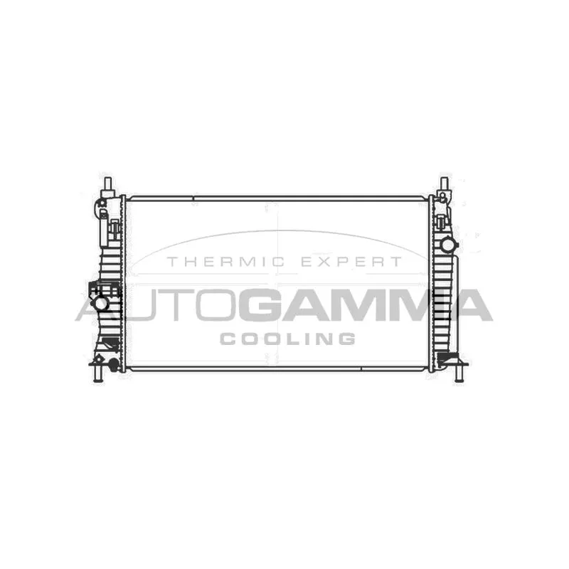 Radiateur, refroidissement du moteur AUTOGAMMA 107425