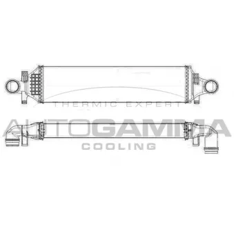 Intercooler, échangeur AUTOGAMMA 107428