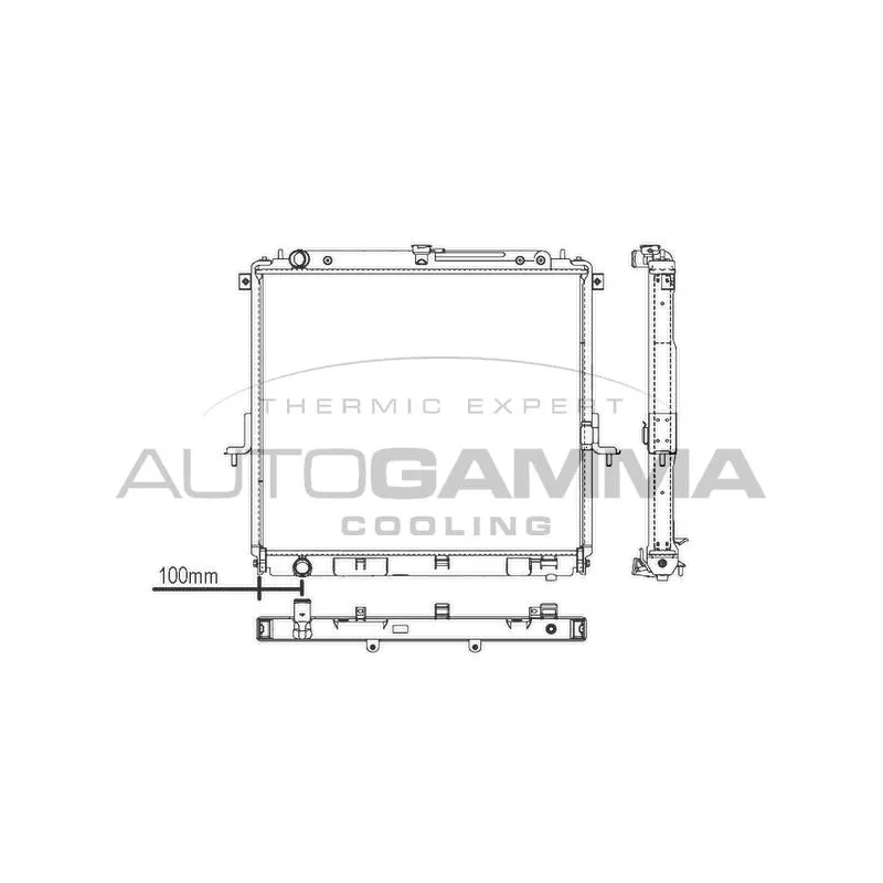 Radiateur, refroidissement du moteur AUTOGAMMA 107429