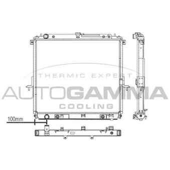 Radiateur, refroidissement du moteur AUTOGAMMA 107430