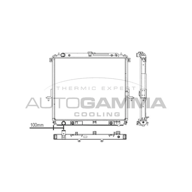 Radiateur, refroidissement du moteur AUTOGAMMA 107430