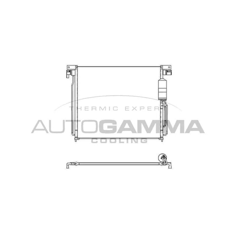 Condenseur, climatisation AUTOGAMMA 107431