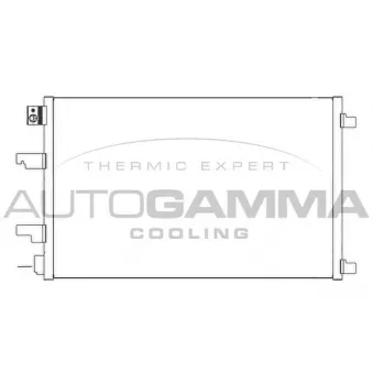 Condenseur, climatisation AUTOGAMMA 107433