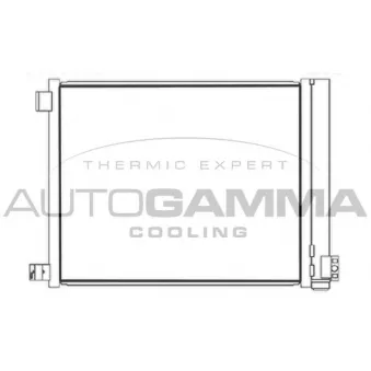 Condenseur, climatisation AUTOGAMMA 107434