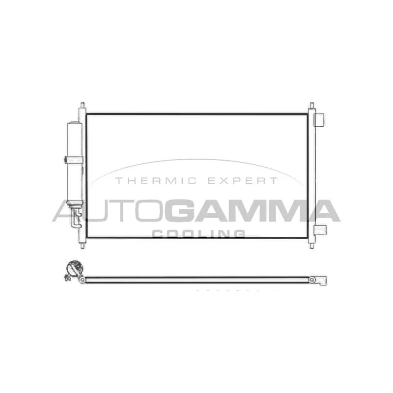 Condenseur, climatisation AUTOGAMMA 107435