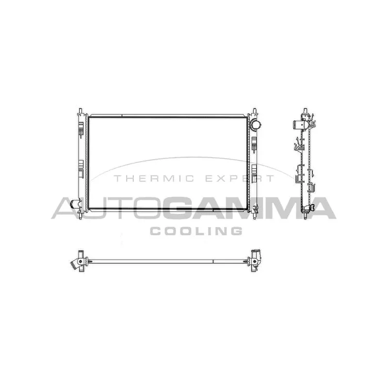 Radiateur, refroidissement du moteur AUTOGAMMA 107436