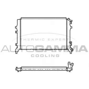 Radiateur, refroidissement du moteur AUTOGAMMA 107437