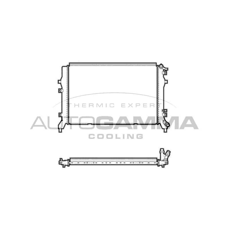 Radiateur, refroidissement du moteur AUTOGAMMA 107437