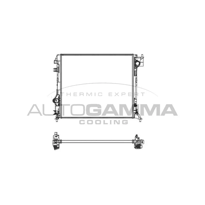 Radiateur, refroidissement du moteur AUTOGAMMA 107438