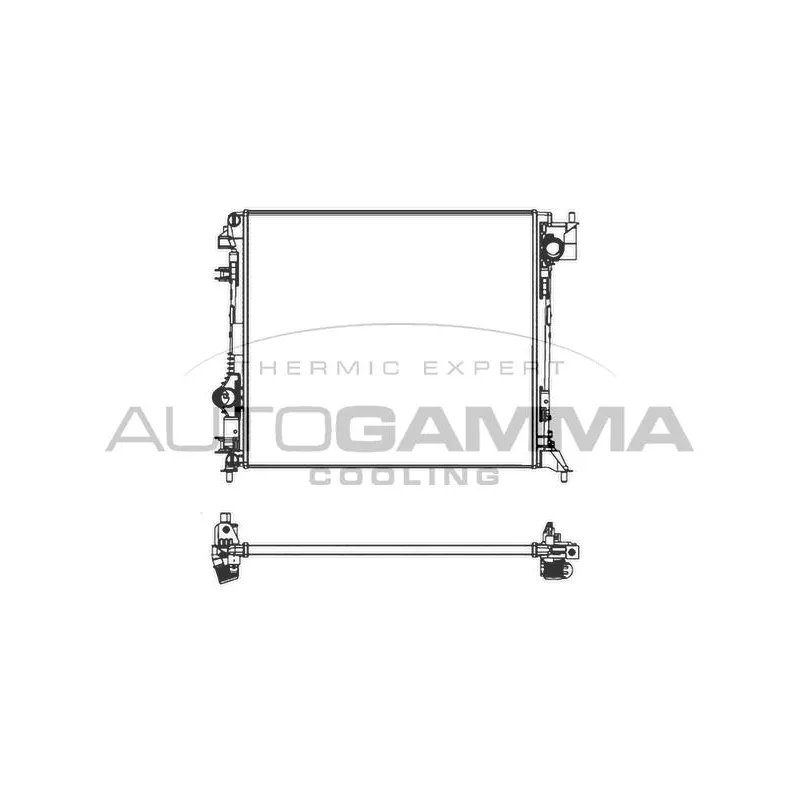 Radiateur, refroidissement du moteur AUTOGAMMA 107439