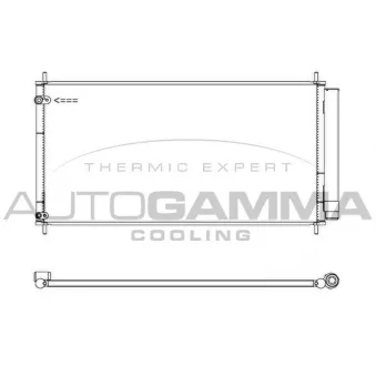 Condenseur, climatisation AUTOGAMMA 107440